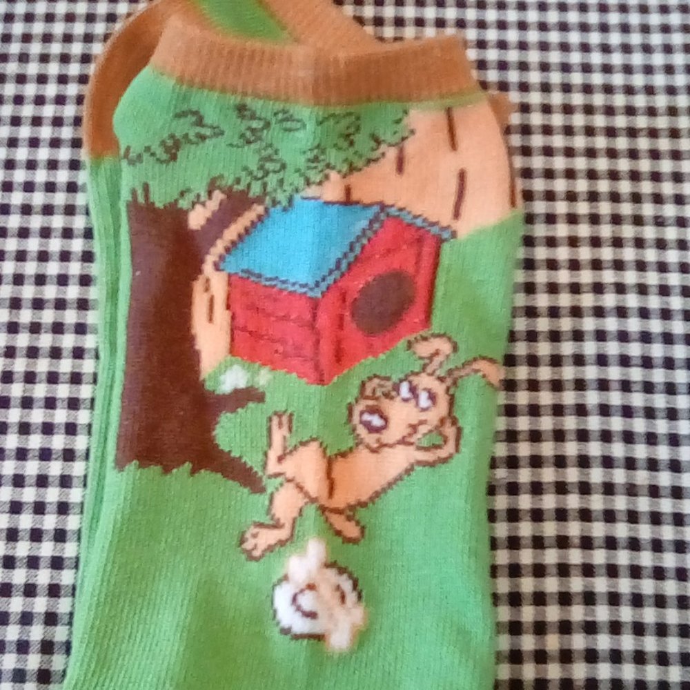 Comic Dog-Themed Socks